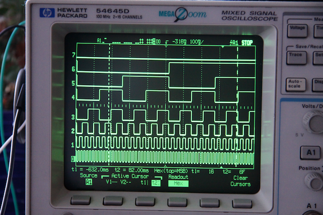 Z80 tester running